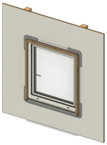 窓ヨーロッパ型窓の取付方法-A
⑨窓取付材の取り外し、窓外額の取付