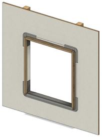ヨーロッパ型窓の取付方法-B
⑤窓外額の取付