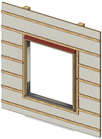 ヨーロッパ型窓の取付方法-B
⑦板金工事水切り(上)取付