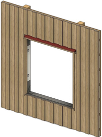 ヨーロッパ型窓の取付方法-B
⑨窓調整材の取付