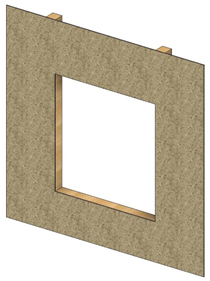 ヨーロッパ型窓の取付方法-B
①窓開口を開ける